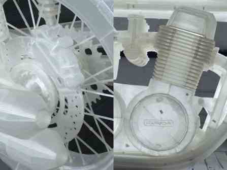 3D printed Honda CB500