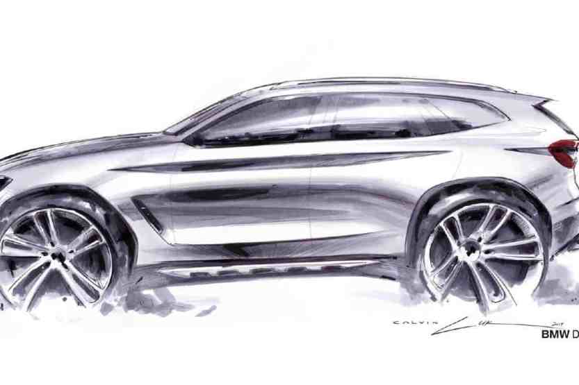 BMW X3 (2018) exterior sketch by Calvin Luk