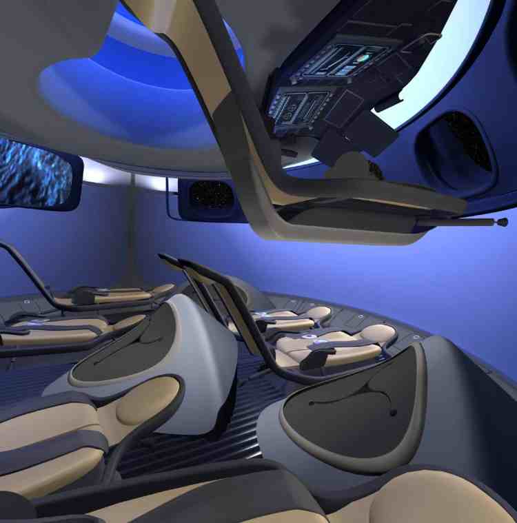 Boeing CST-100 Commercial Interior