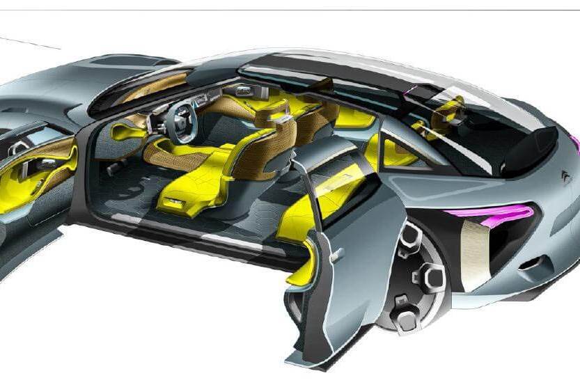 Citroen CXperience concept sketch by Raphael le Masson Pannetrat