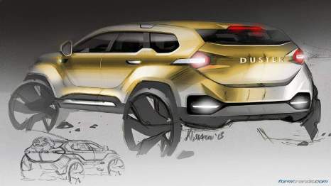 Early ideation sketches of the Dacia Duster by senior exterior designer Emmanuel Klissarov