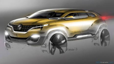 Early ideation sketch of the Dacia Duster by senior exterior designer Emmanuel Klissarov