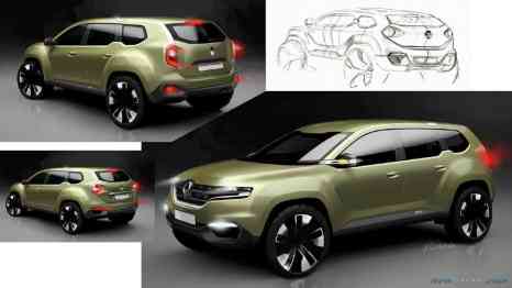 Renderings of the refined design direction of the 2nd generation Dacia Duster by designer Emmanuel Klissarov