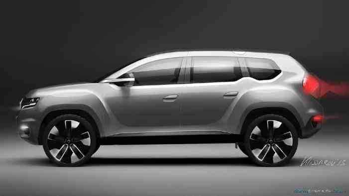 Refined design direction of the 2nd generation Dacia Duster by designer Emmanuel Klissarov