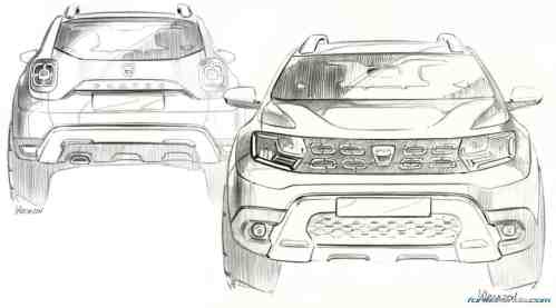 Dacia Duster sketch by Emmanuel Klissarov