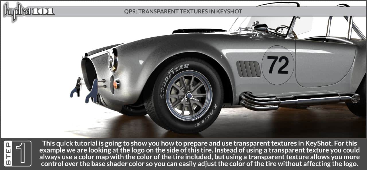 Hydra101 KeyShot transparent texures tutorial