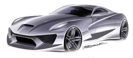 Hydra Design Labs supercar sketch by Gary Ragle