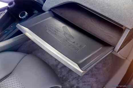 Jaguar I-Pace concept glovebox drawer detail