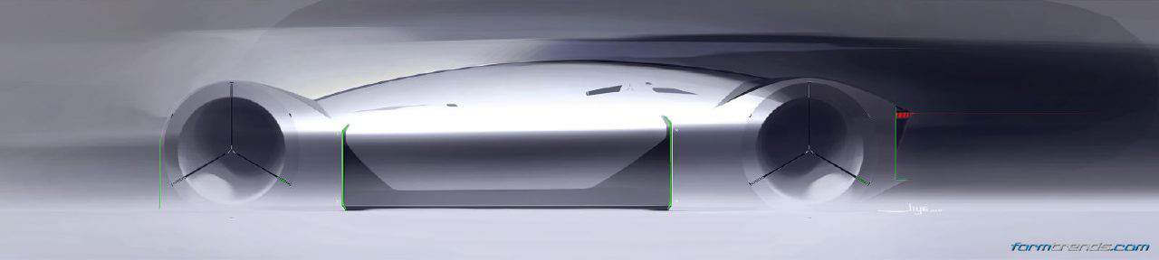 X-axis of Jiye Shin's Mercedes-Benz Lightweight X-Y-Z concept