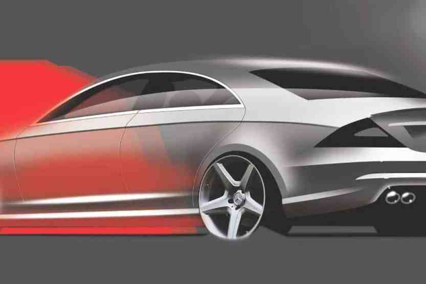 Mercedes-Benz CLS 63 homage sketch by Niels van Roij