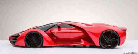 Ferrari F80 concept model by Adriano Raeli