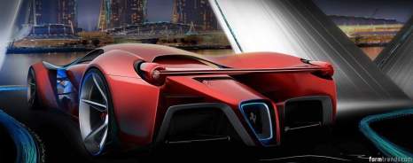 Ferrari F80 concept rendering by Adriano Raeli