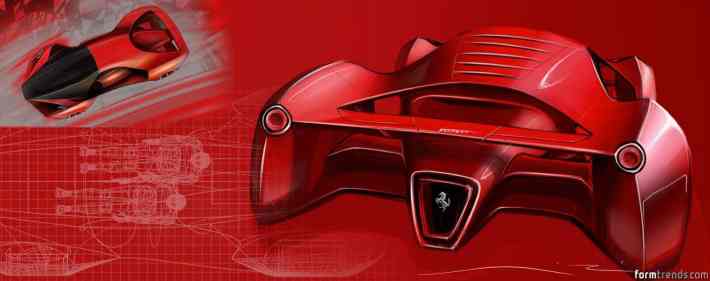 Ferrari F80 concept sketches by Adriano Raeli