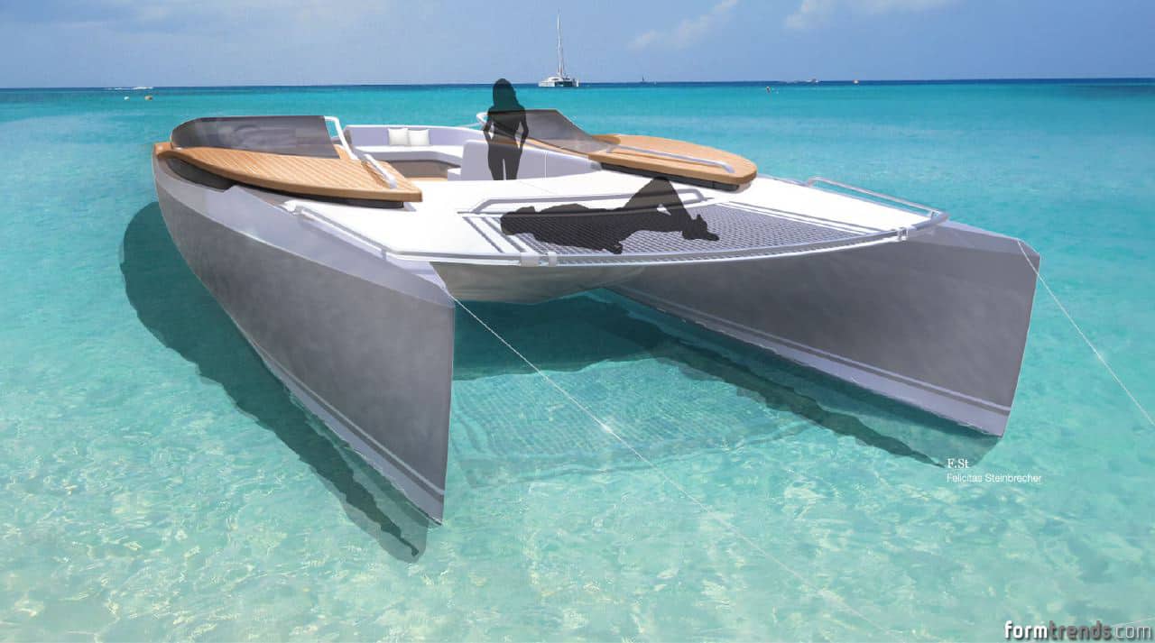 Felicitas Steinbrecher Amity 17 Catamaran Tender concept