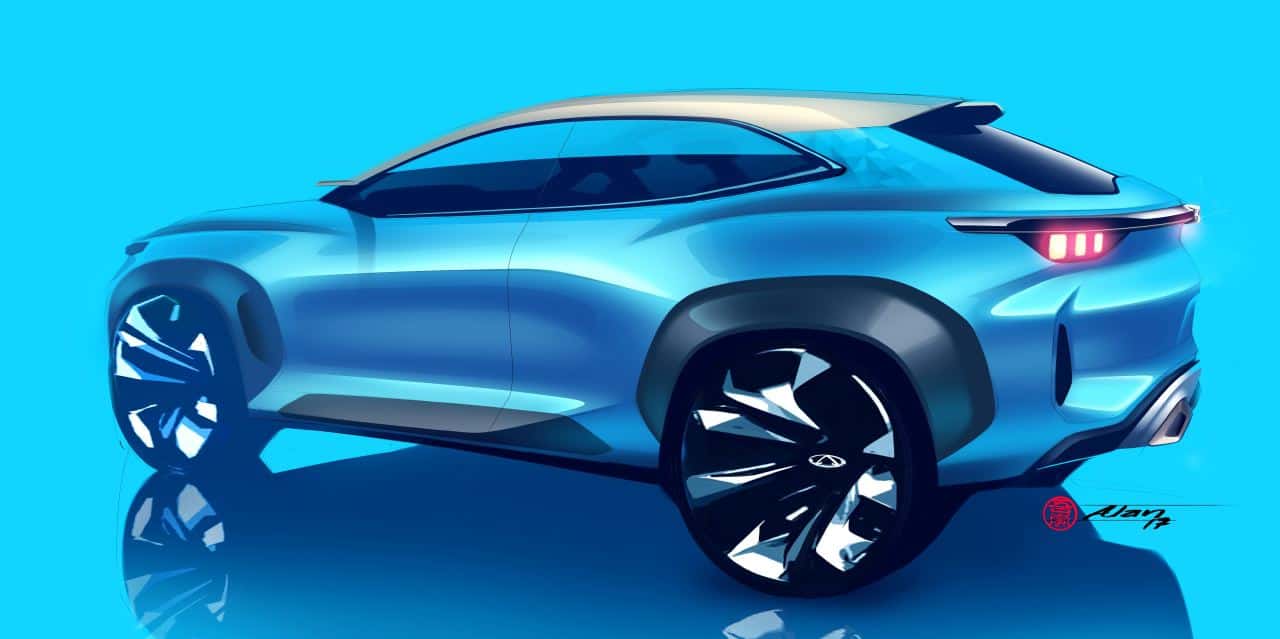 Chery Tiggo Coupe concept sketch by Alan Derosier