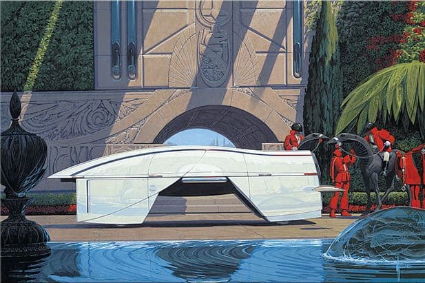 Syd Mead - White Hypervan
